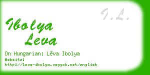 ibolya leva business card