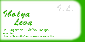 ibolya leva business card